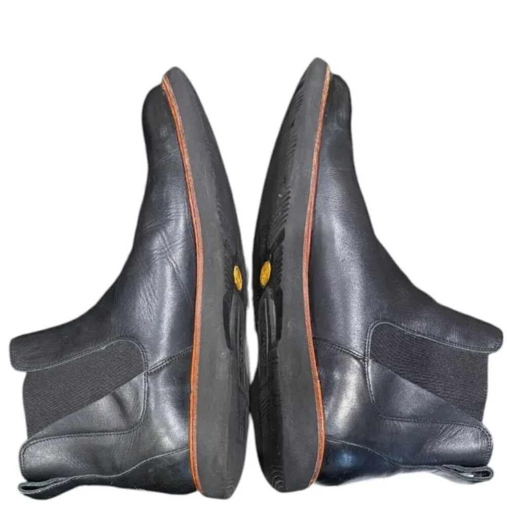 Samuel Hubbard M2170 048 24 Seven Pull On Black Leather Boots Men's 11.5